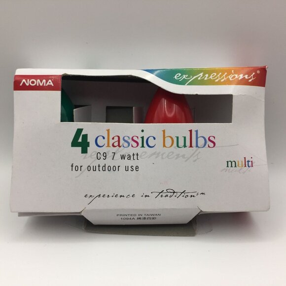 Christmas 8 Replacement C9 Bulbs 7 Watt Outdoor Lights Red Green Blue Orange - Picture 10 of 12